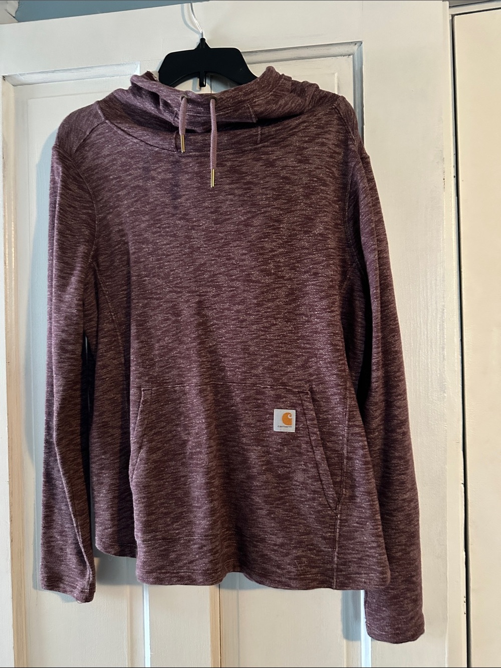 Carhartt Men's Marled Plum Crewneck Hoodie Sweater